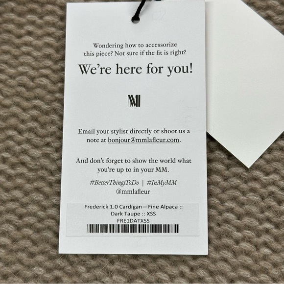 MM Lafleur Frederick Alpaca Cardigan, XS/S, NWT. - Picture 5 of 10